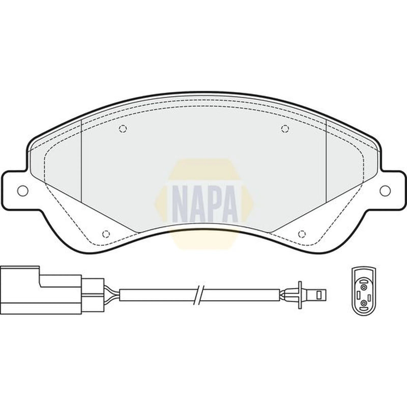 NAPA Front Brake Pad Set NBP1250