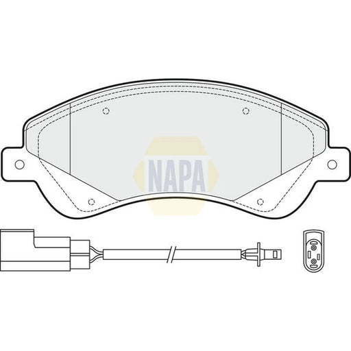 NAPA Front Brake Pad Set NBP1250