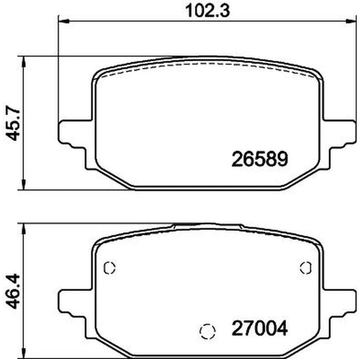 Mintex Rear Brake Pad Set MDB4428