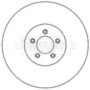 Borg & Beck 2 x Vented Front Brake Discs BBD4731