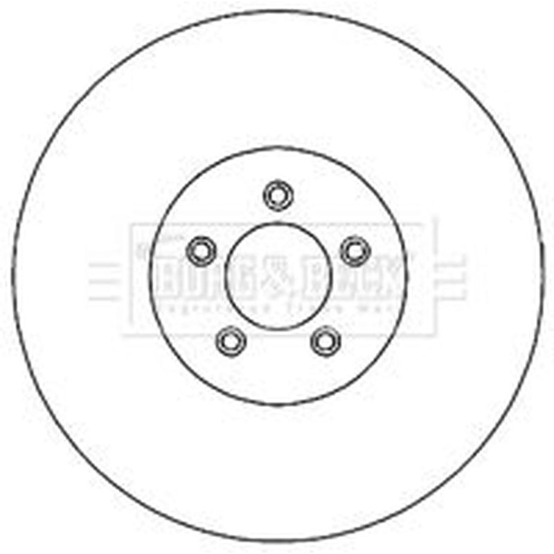 Borg & Beck 2 x Vented Front Brake Discs BBD4731