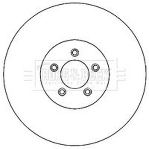 Borg & Beck 2 x Vented Front Brake Discs BBD4731