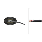 Hella Courtesy Lamp Duraled Red Md12/24 2XT 2XT 959 630-351 33.66804-6000 2XT