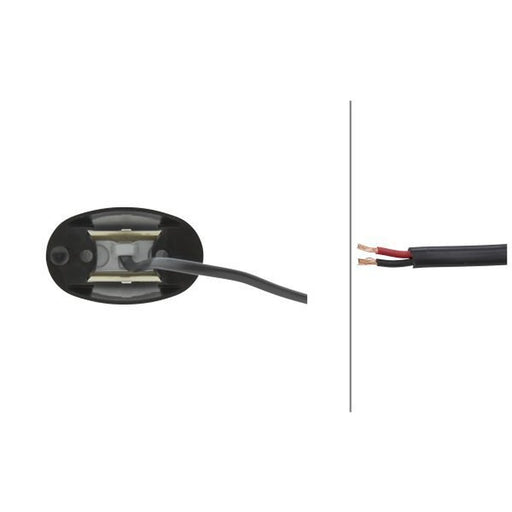 Hella Courtesy Lamp Duraled Red Md12/24 2XT 2XT 959 630-351 33.66804-6000 2XT