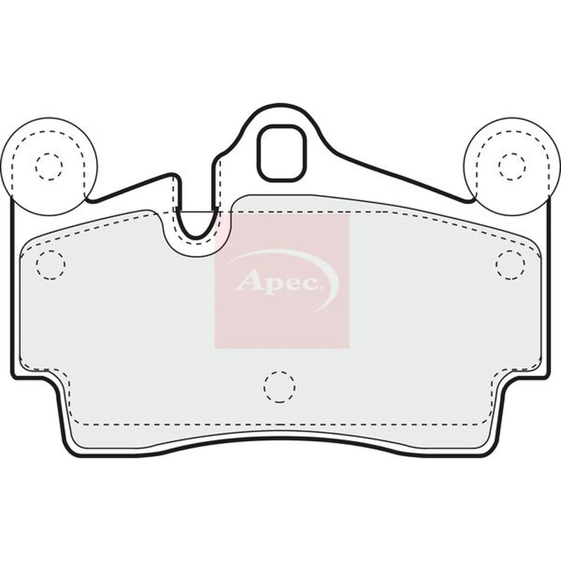 Apec Rear Brake Pad Set PAD1318