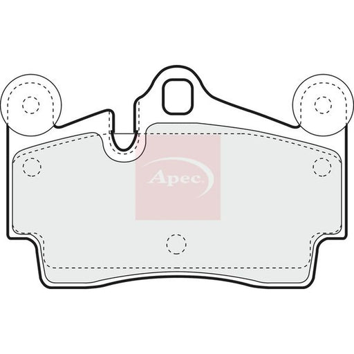 Apec Rear Brake Pad Set PAD1318