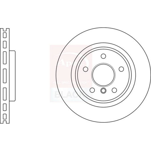 Apec 2 x Vented Front Brake Discs DSK3061B