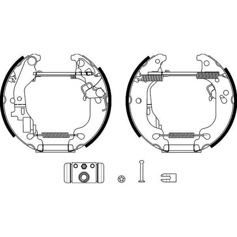 Mintex Brake Shoe Set Axle Kit MSP415