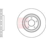 Apec 2 x Vented Front Brake Discs DSK3227