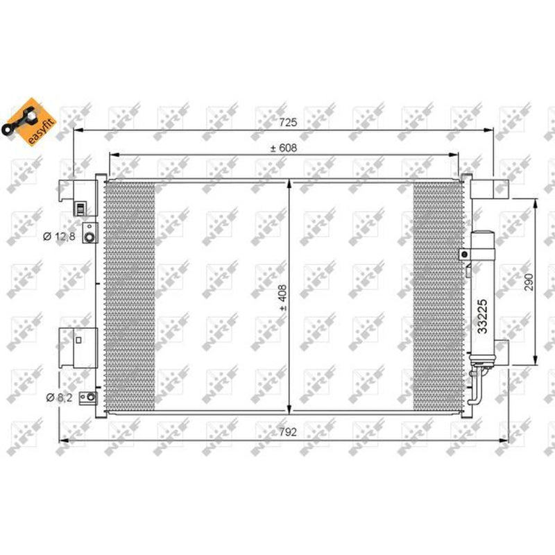 NRF Air Conditioning Condenser 35872