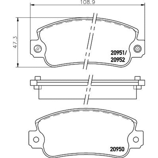 DON Front Brake Pad Set PCP1535