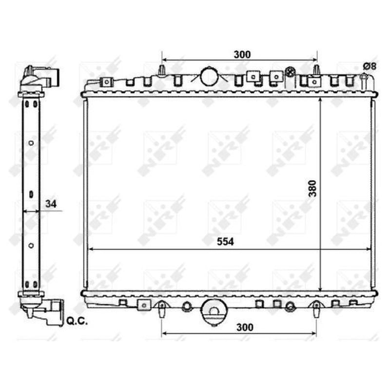 NRF Engine Radiator 53787