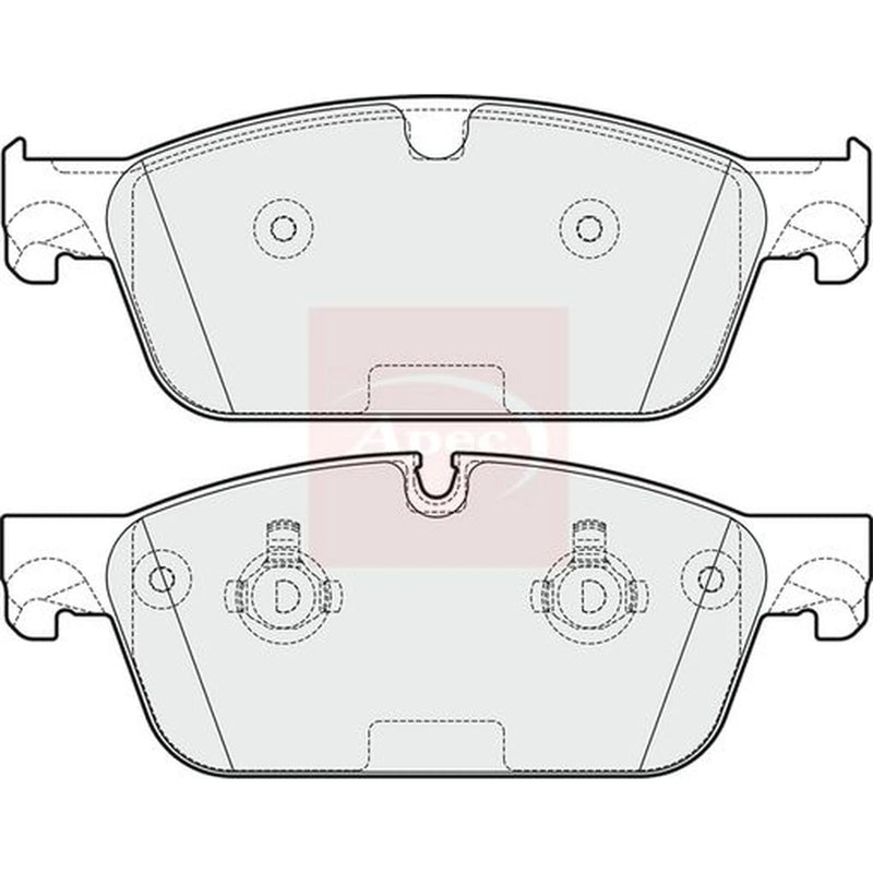 Apec Front Brake Pad Set PAD1928
