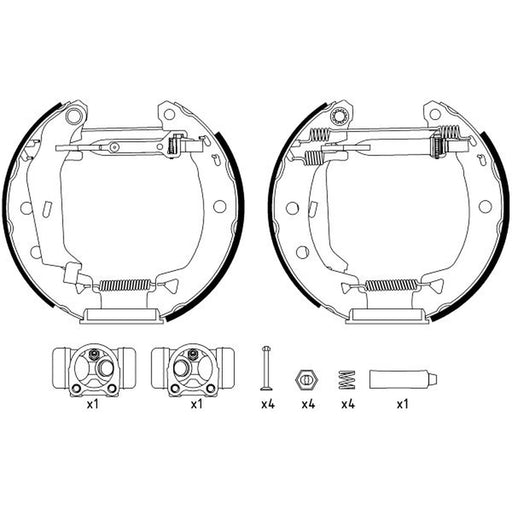 Mintex Brake Shoe Set Axle Kit MSP066