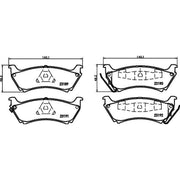 DON Rear Brake Pad Set PCP2201