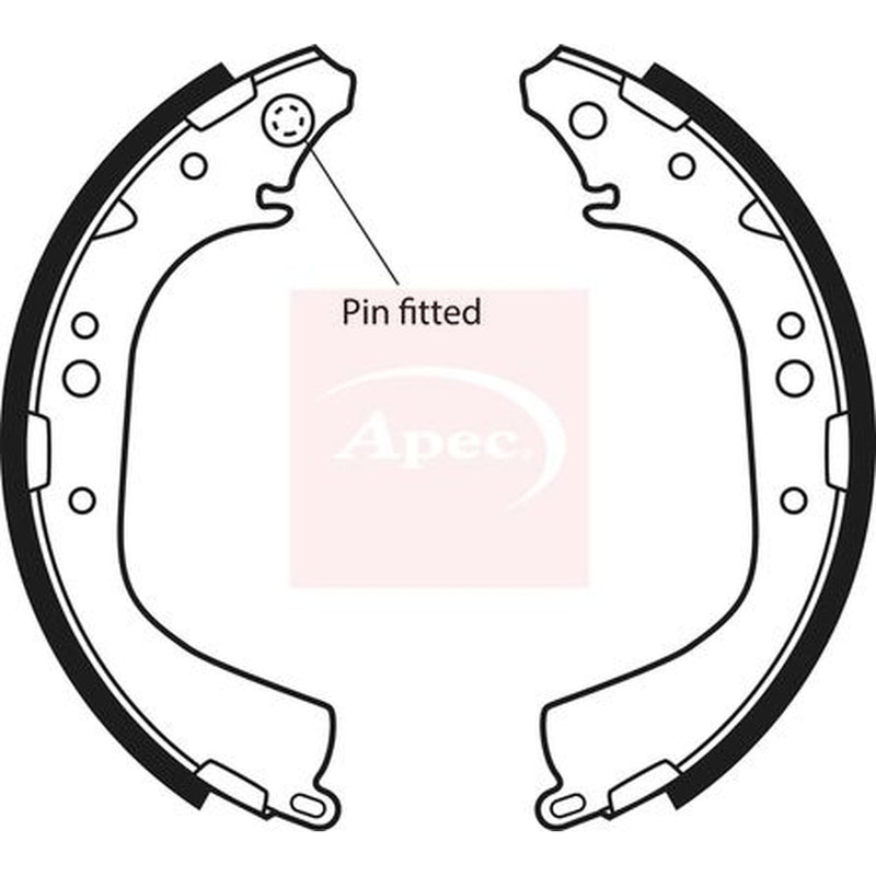 Apec Brake Shoe Set Axle Kit SHU497