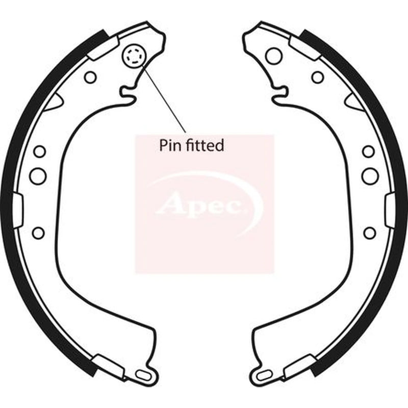 Apec Brake Shoe Set Axle Kit SHU497