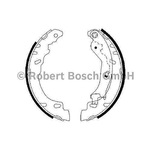 Genuine Bosch Brake Shoe Fits Fiat 500 - 1.2 - 07- 0986487704 Bosch  - Town Parts