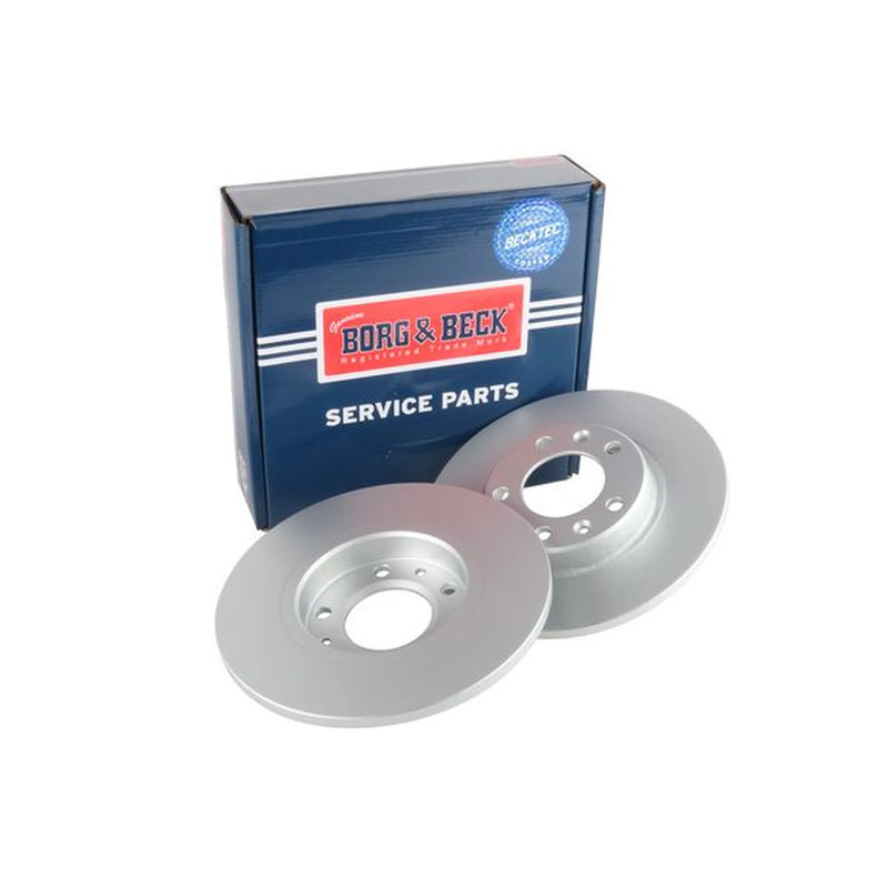 Borg & Beck 2 x Solid Rear Brake Discs BBD5350
