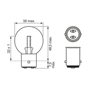 Bosch Car Light Bulb 12V 24W 1 987 302 263