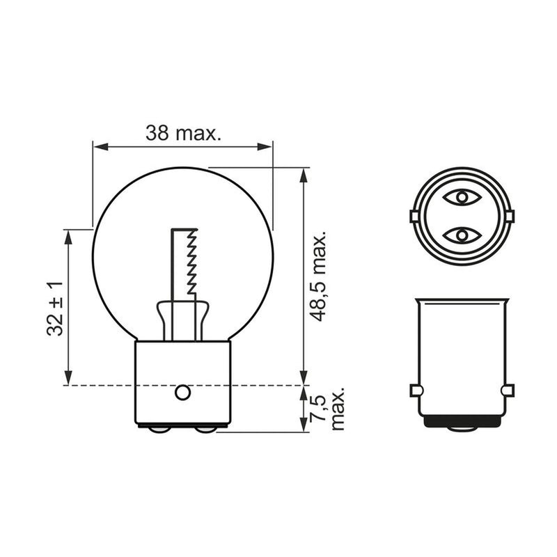 Bosch Car Light Bulb 12V 24W 1 987 302 263