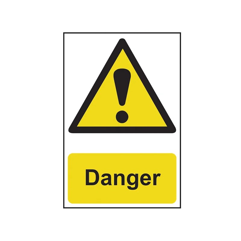 Scan Danger - PVC Sign 200 x 300mm - 1301