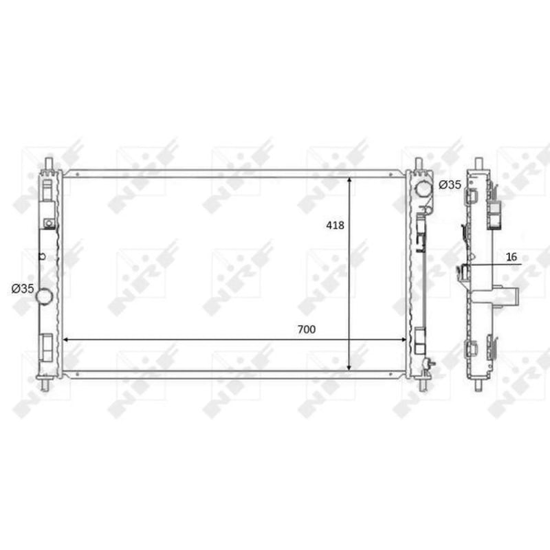 NRF Engine Radiator 59089