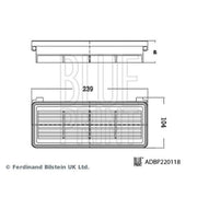 Blue Print Engine Air Filter ADBP220118