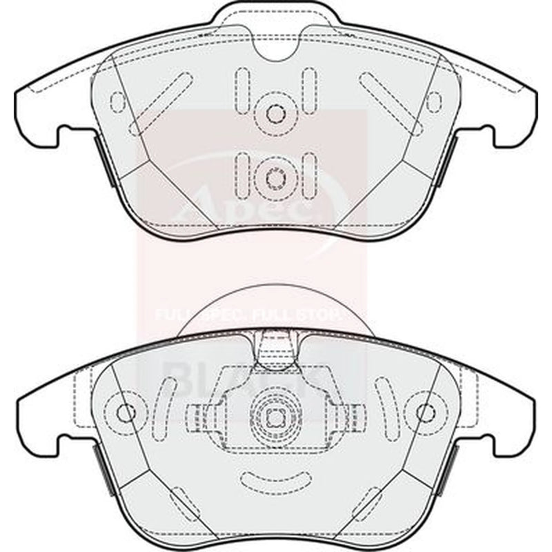 Apec Front Brake Pad Set PAD1878B