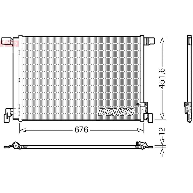 Denso Air Conditioning Condenser DCN02008