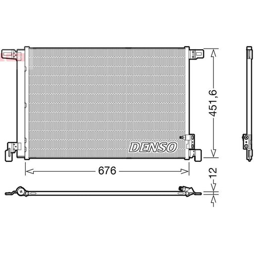 Denso Air Conditioning Condenser DCN02008