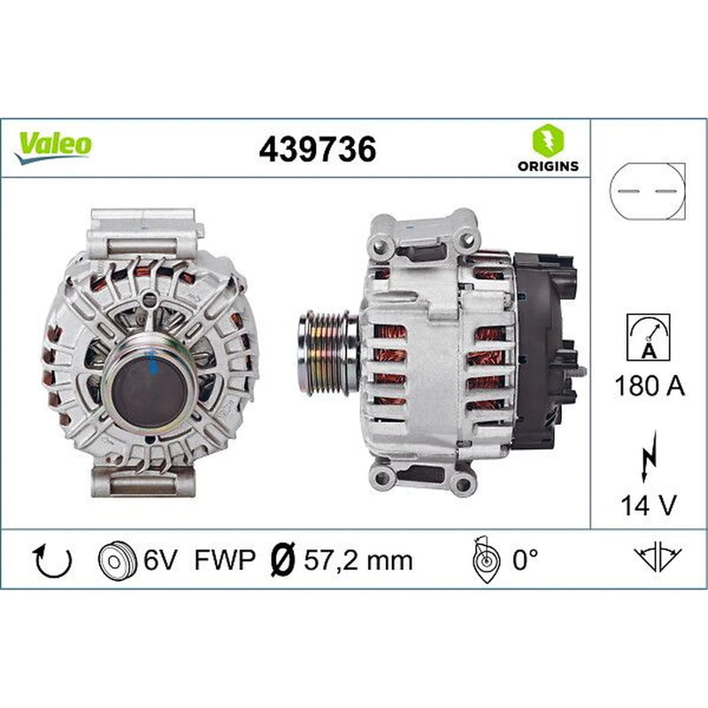 Valeo Car Alternator 12V 439736