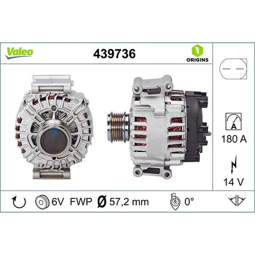 Valeo Car Alternator 12V 439736