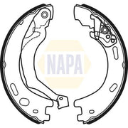 NAPA Parking Brake Shoe Set NBS5033