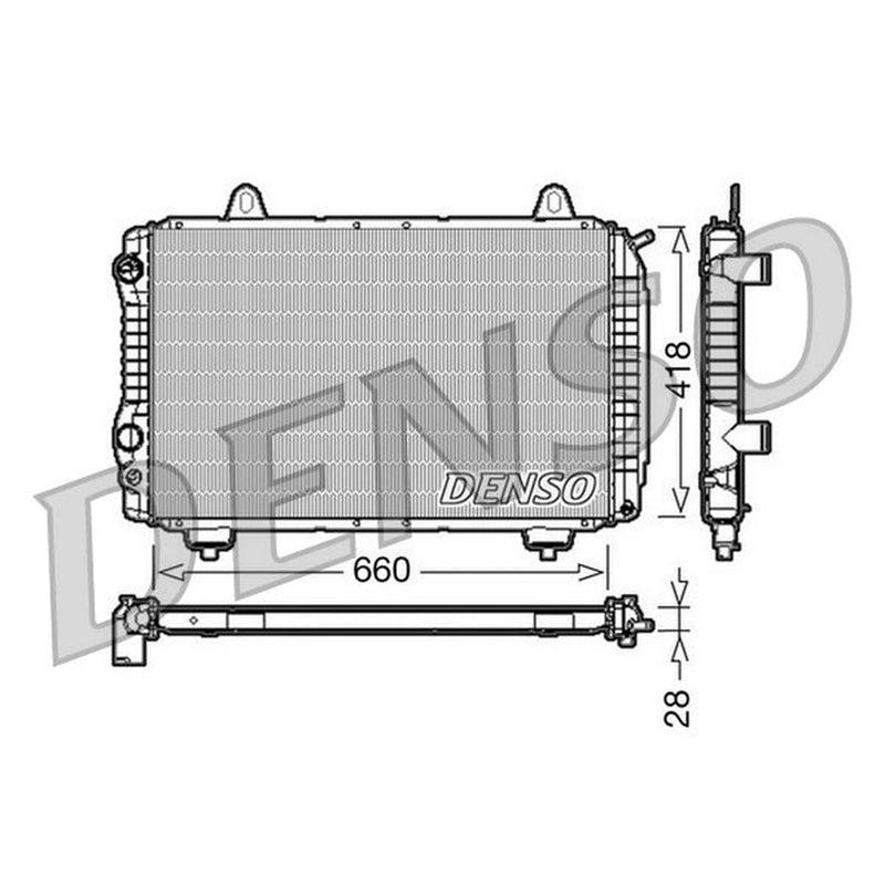 Denso Engine Radiator DRM09071