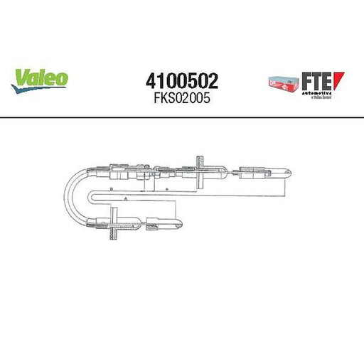 Valeo Clutch Control Cable Pull 4100502