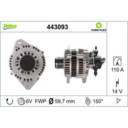 Valeo Car Alternator 12V 443093