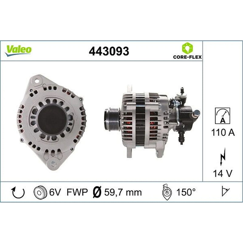 Valeo Car Alternator 12V 443093