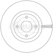 Borg & Beck 2 x Vented Front Brake Discs BBD5625