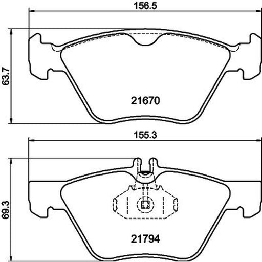 DON Front Brake Pad Set PCP1131