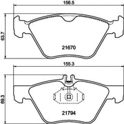 Mintex Front Brake Pad Set MDB1871