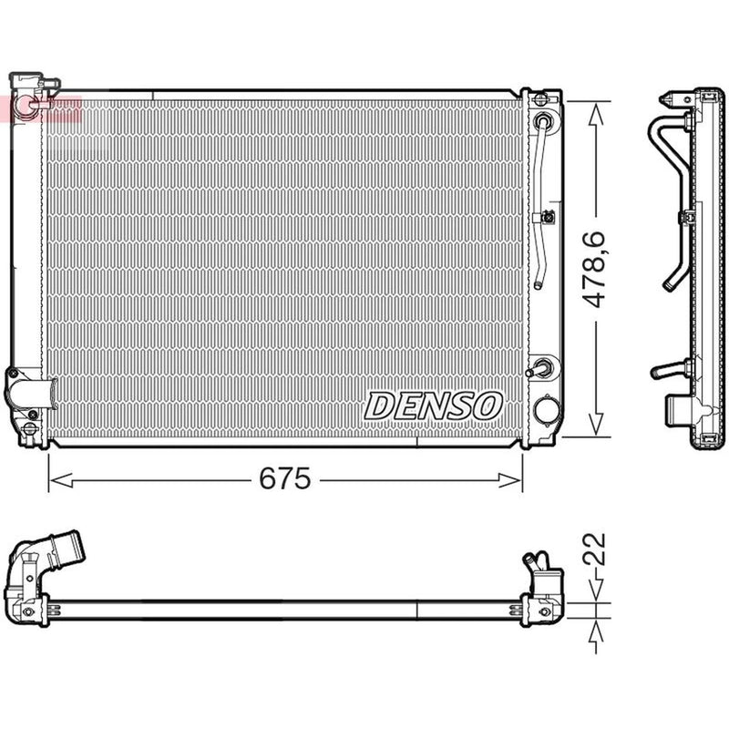 Denso Engine Radiator DRM51016