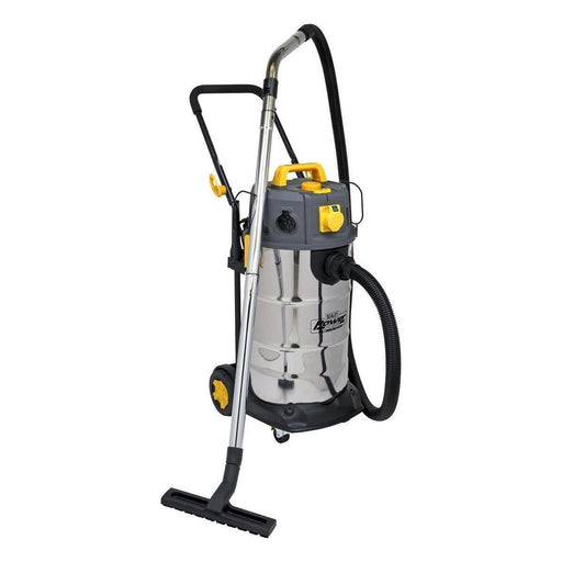 Sealey Vacuum Cleaner Industrial Dust-Free Wet/Dry 38L 1100W/110V Stainless Stee Sealey  - Town Parts