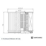 Blue Print Fuel Filter Element ADBP230062