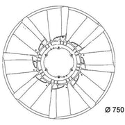 Mahle Radiator Cooling Fan Blade CFW 35 000P