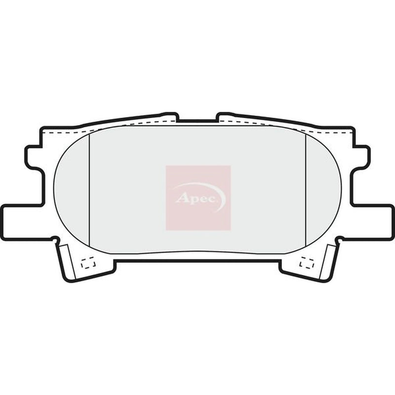 Apec Rear Brake Pad Set PAD1345