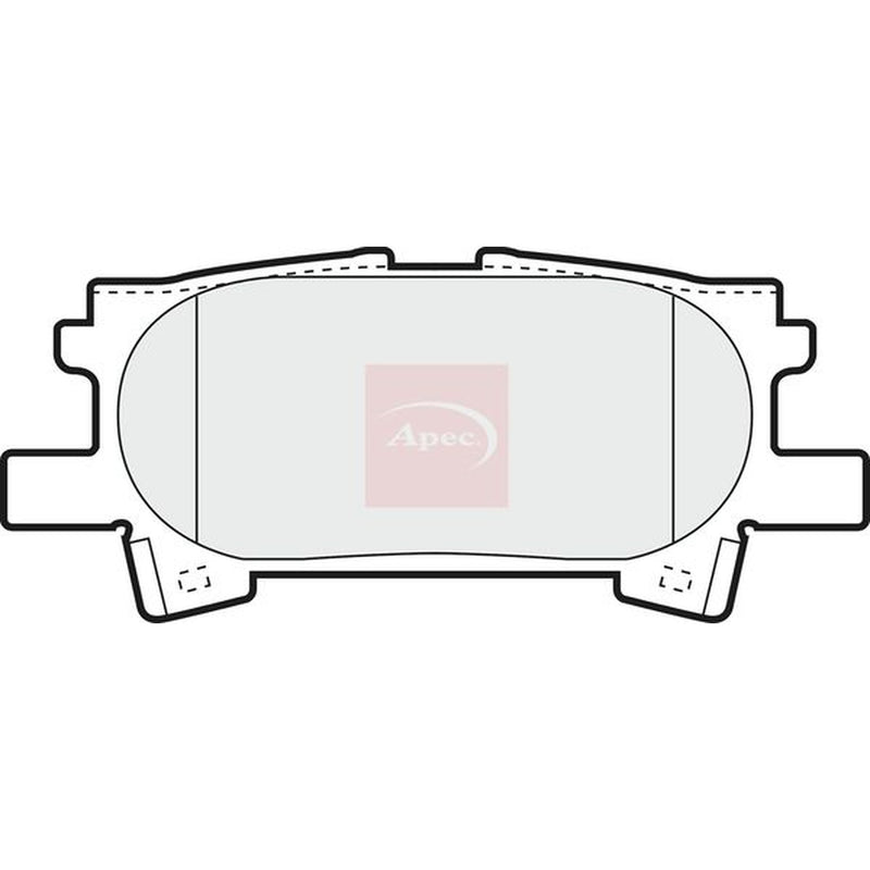 Apec Rear Brake Pad Set PAD1345