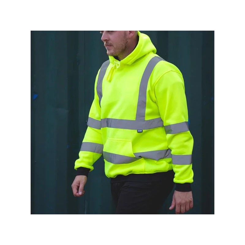 Scan Hi-Vis Hoodie Yellow - XL - SCAHVHDYXL