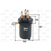 Valeo Fuel Filter Element 587538