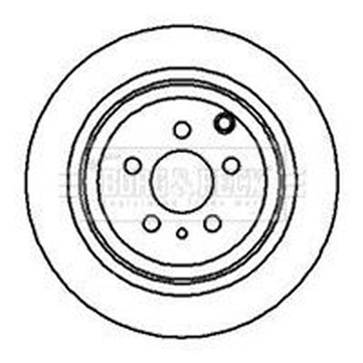 Borg & Beck 2 x Rear Brake Discs BBD4070
